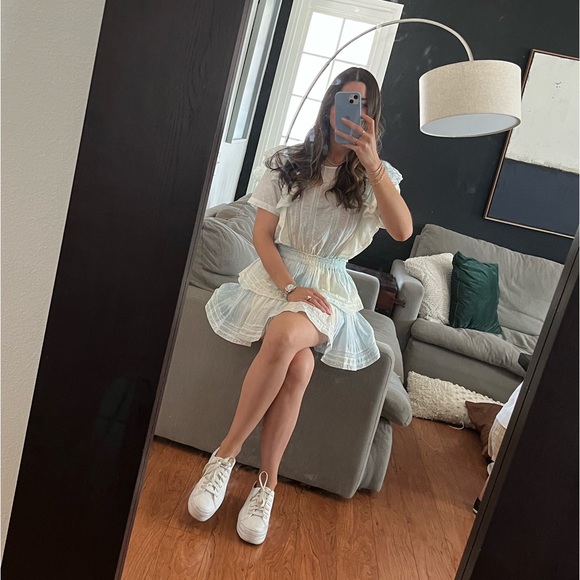 Loveshackfancy Natasha Dress in Lily Pond Hand Dye - Picture 5 of 5